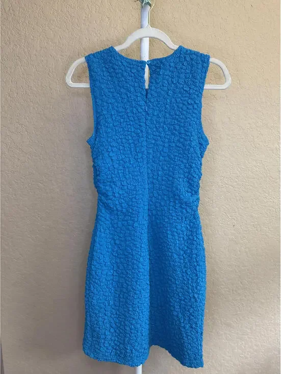 Anthropologie- Small Topaz Blue Dress - Picture 4 of 6